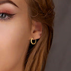 6 Pairs 14K Gold Plated Hoop Earrings for Women Lightweight Chunky Hoop Earrings Multipack Hypoallergenic, Thick Open Twisted Huggie Hoops Earring Set Jewelry for Gifts. (new silver hoops)