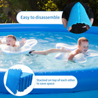 16pcs Pool Drainage Mat,Above Ground Walkways to Prevent Dirt from Entering the Pool, Pool Mats with Multiple Splicing Methods,Interlocking Plastic Floor for Pools Shower Rooms (9.84" x 9.84")