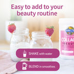 Garden of Life Grass Fed Collagen Beauty - Strawberry Lemonade, 20 Servings, Powder for Women Men Hair Skin Nails, Hydrolyzed Collagen Peptides Protein Powder Supplement