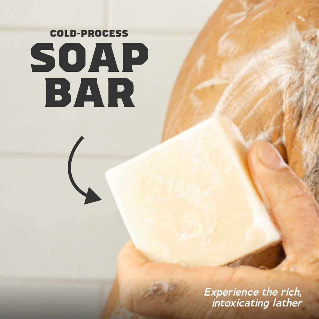 Dr. Squatch Natural Men’s Bar Soap - Cold Process Body Soap Bar with Natural Oils - Gifts for Men - Pine Tar (5 oz, 3-Pack)