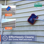 Chomp! Microfiber Gutter Cleaner Tool: Ultimate Gutter Cleaning Smop for All Types of Rain Gutters, Siding and Metal Trim - Instantly Clean Black Streaks, Mold, Mildew, Algae, Dirt and More