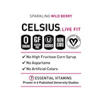 CELSIUS Sparkling Wild Berry, Sugar Free Energy Drink, 12 Fl Oz (Pack of 12)
