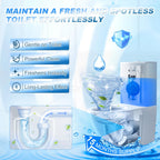 KIISIISO Multipurpose Bathroom Cleaners, 54 Pack Commercial & Household Toilet Bowl Cleaners, Blue Toilet Bowl Tablets Drop in Tank, Janitorial Deodorizers