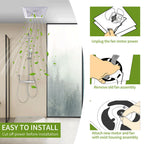 Universal Bathroom Fan Motor Replacement - SM550 Electric Vent Fan Motor Kit - Replacement for Nu-Tone Br-oan 50 CFM 120V 3000 RPM - Replace C01575 65100 EM550 EM750, Upgraded by PANDEELS