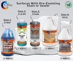 Classic Coatings | Eco Concrete Cleaner Concentrate | Indoor/Outdoor | Environmentally Safe, Non-Toxic, Easy to Use | Cleans Concrete, Garage Floors, Stone, Bricks & More | 1-Gallon (1-Quart)