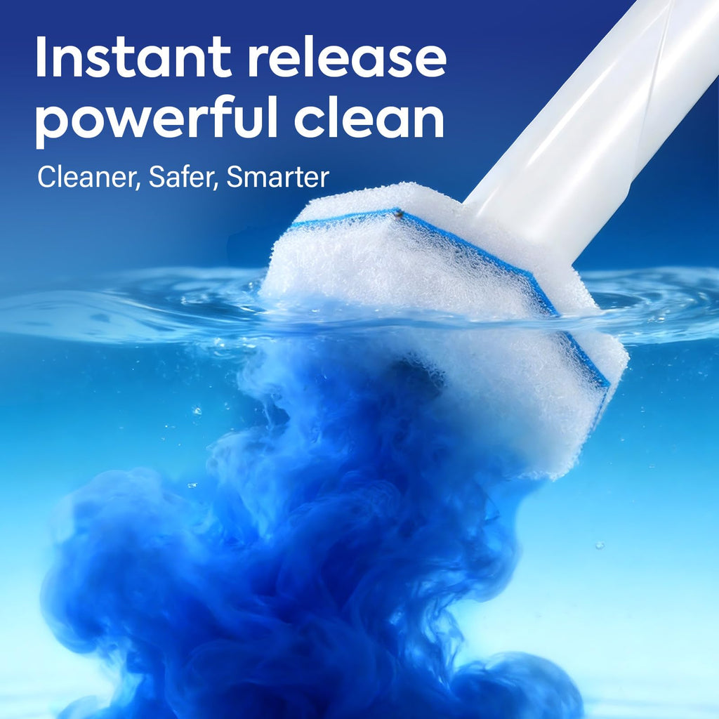 Clorytom 50 Count Toilet Wand Refills for Clorox, Premium Toilet Cleaner Refill Pads, Replacement Brush Heads Compatible With Most Toilet Wand Refill System, No Falling Apart, Fresh Fragrance
