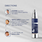 6-in-1 Face Cream for Men: Anti Aging & Wrinkle Cream for Men with Collagen, Hyaluronic Acid, Vitamins E & B, Shea Butter - Dark Spots Remover & Eye Bags Treatment - 1.7 oz.