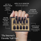 Glamnetic x Harry Potter Press On Nails, Short Almond, Deathly Hallows