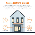 Amazon Basics Smart A19 LED Light Bulb, Color Changing, 9W (60W Equivalent), 800LM, Works with Alexa Only, WiFi 2.4 GHz, No Hub Required, Mood Lighting, Energy Efficient, 1-Pack