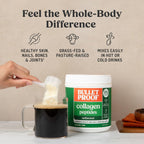 Bulletproof Unflavored Collagen Peptides Powder, 20g Grass-Fed Collagen Protein and Amino Acids for Skin, Bones and Joints, 17.6 Ounces