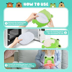 Frog Microwave Heating Pad for Period Cramps, Microwavable Heating Pad for Neck Pain Relief, Heatable Stuffed Animals for Adults Kids, Frog Plush Toys with Removable Heat Pack with Lavender Scented