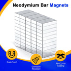 Powerful Neodymium Bar Magnets, 300 Pack Heavy Duty Magnet, 10x5x2mm