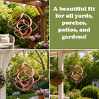 Red Carpet Studios The Original Cosmix Deluxe Helix Wind Spinner, Medium 14-Inch, Double Copper