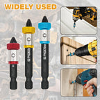 6 Pieces Strong Magnetic Screw Ring With 6 Pieces Ph2 Screwdriver Bit Set, 1/4 Inch/ 6.35 mm Universal Magnetic Screw Ring Bit for Hex Screwdriver and Power Bits