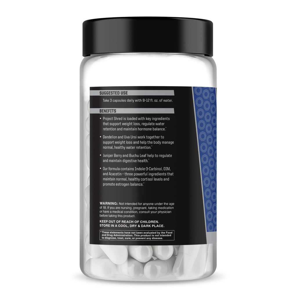 Anabolic Warfare Project Shred, Manage Normal Healthy Cortisol Levels & Water Retention, Body Recomposition Formula, Made with Botanicals*