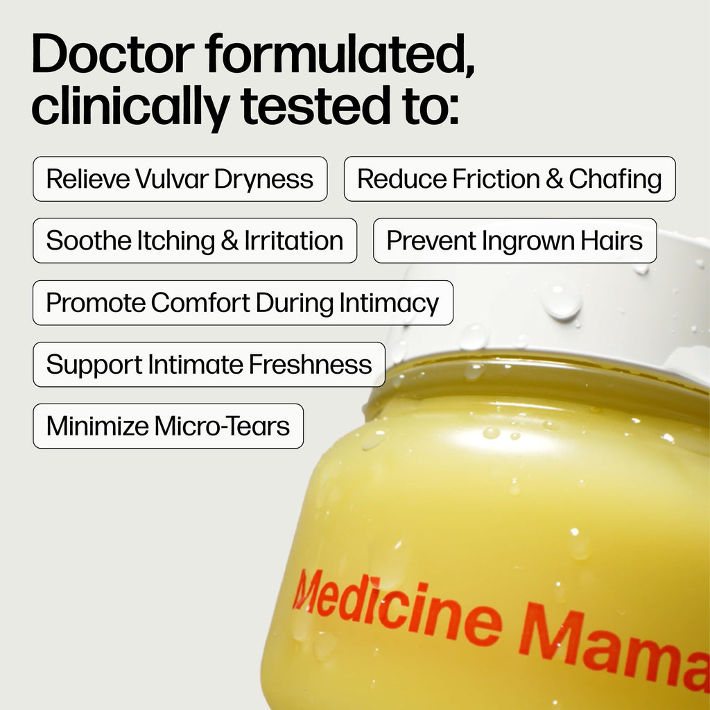 VMAGIC by Medicine Mama Organic Vulva Balm – Intimate Skin Care, Menopause Support – Relieves Feminine Dryness, Itching & Irritation – Hormone Free, Vaginal Moisturizer for Women – 3-pack (2 oz ea)