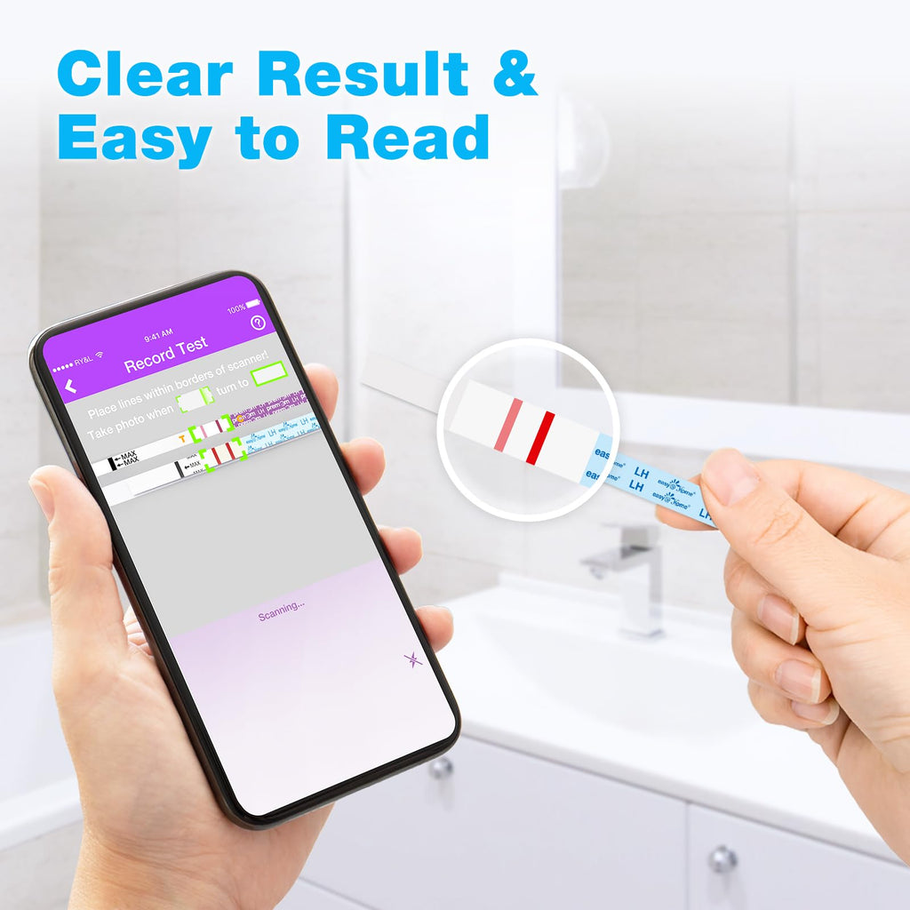 easy@Home Ovulation Test Strips, 50-Pack, Fertility Test Kit