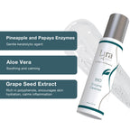 Lira Clinical BIO Enzyme Cleanser for Sensitive Skin Control - Papaya Enzyme Gel Face Wash - Hydrophilic Exfoliating Facial Cleanser - Deep Cleansing Skincare with Hydrating Care - 6 Oz