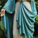 Grace4Joy Virgin Mary Garden Statue, 24 Inches Saint Mary Holding Lilies Outdoor Sculpture, Blessed Virgin Outdoor Statue for Home Yard Patio Lawn Hallway Decor