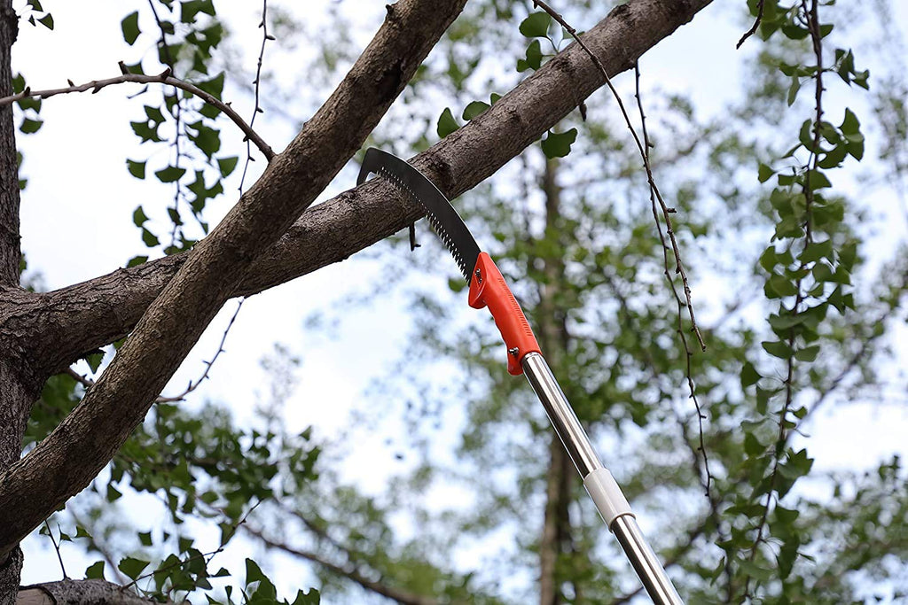 Pole Saw for Tree Trimming, Long Tree Trimmer Pole Saw 10FT, Manual Pole Cutter for Yard Garden and Patios Trees Branches Cutting