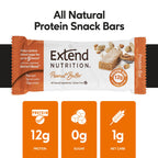Extend Sugar Free Protein Bars, Perfect Diabetic Snacks, High Protein and Fiber, Hunger Control & Steady Energy, Low Carb, Keto Friendly (Peanut Butter)