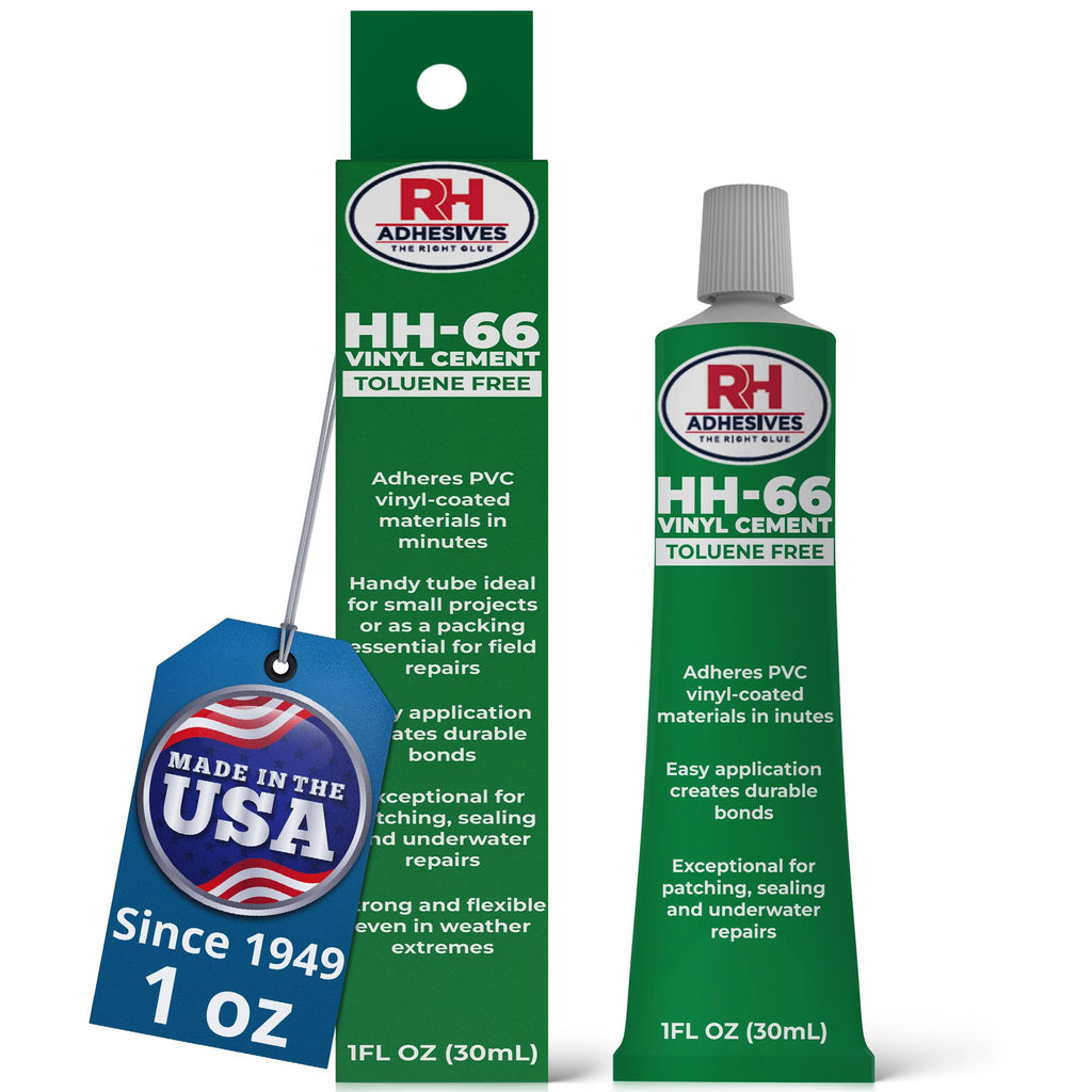 HH-66 Toluene Free Vinyl Cement 1 oz - PVC & Vinyl Glue for Pools, Tarps