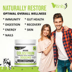VITINITY Grass Fed Bovine Colostrum Powder for Humans 3000 mg - Natural IgG Colostrum Supplement Gut Health, Immune Support, Muscle Recovery, Wellness | Pure Colostrum Superfood,Unflavored 2 Pack
