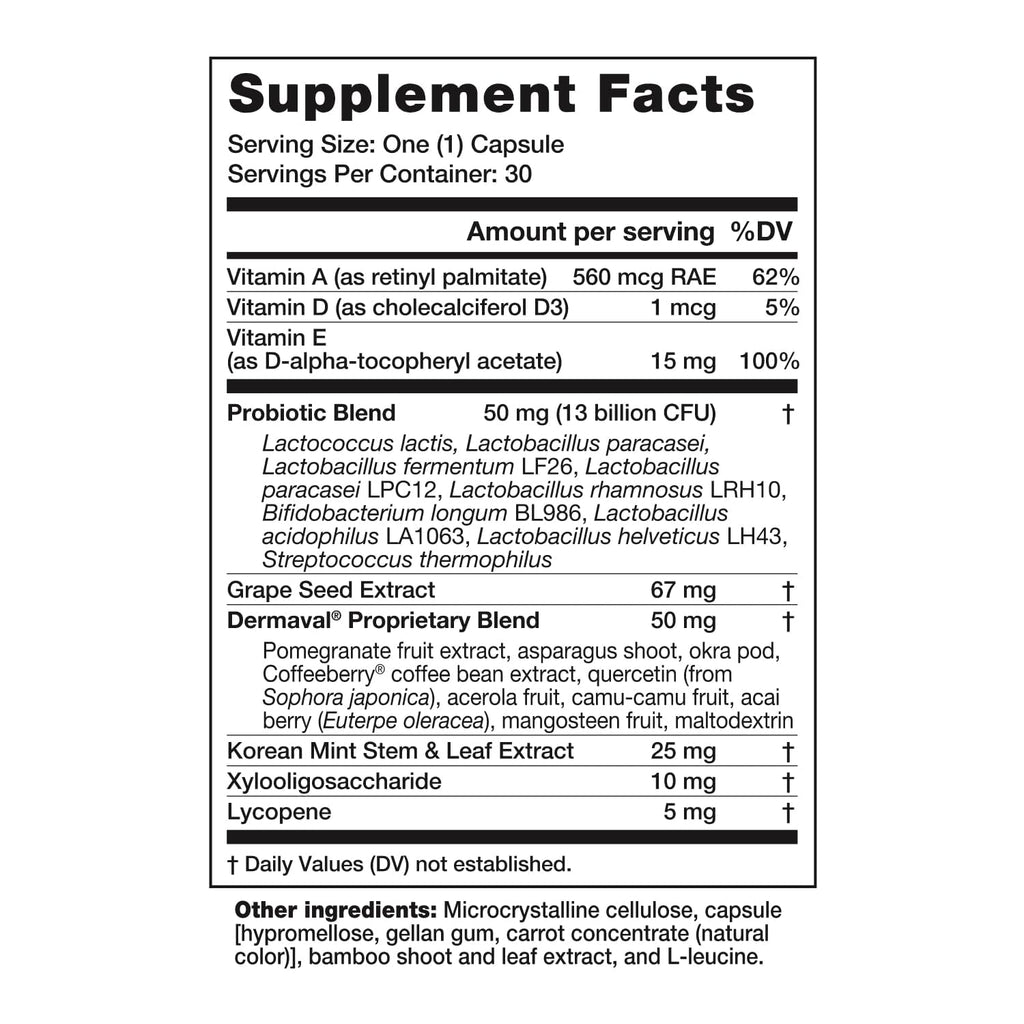Dr. Kellyann Bellabiotics Probiotic Capsules for Digestion & Skin Health (30 Capsules) – Supports Gut & Skin Health