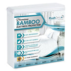 PlushDeluxe Bamboo Waterproof Mattress Protector, Queen Size, Ultra Soft