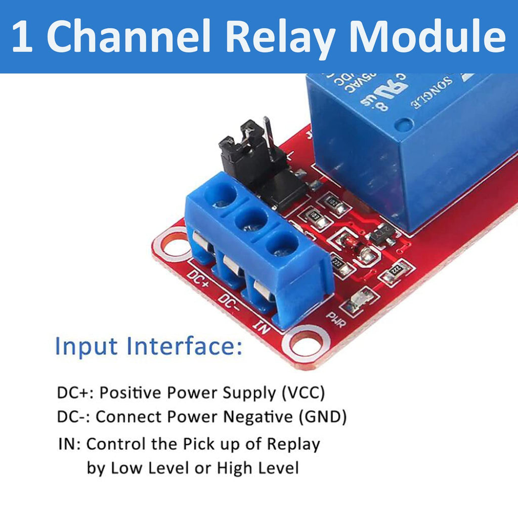 AEDIKO 10pcs Relay Module DC 12V Relay Board 1 Channel with Optocoupler Isolation Support High or Low Level