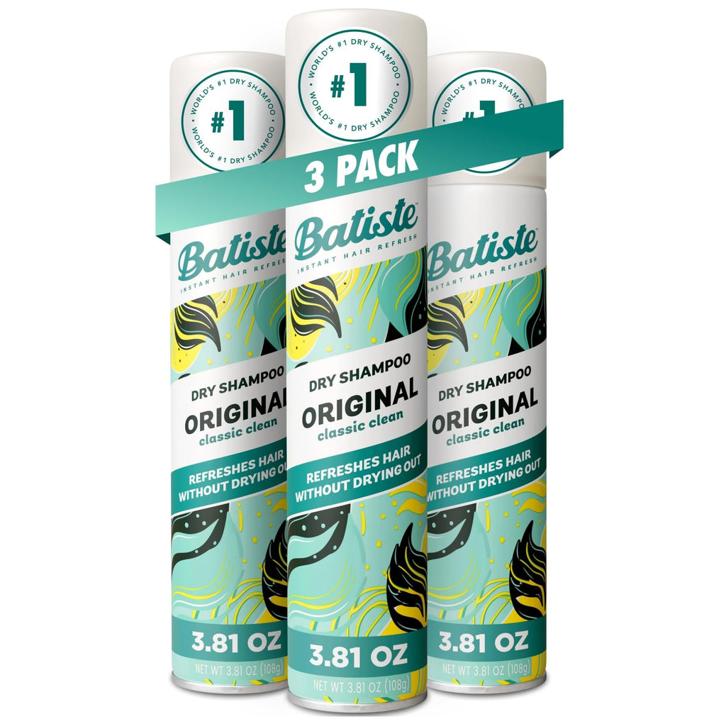 Batiste Original Dry Shampoo, Waterless Shampoo, 3.81oz 3 pack
