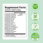 ASULABS® Formula Probiotica Avanzada con 18 Cepas Probioticas Clinicamente Seleccionadas para ayudar a eliminar Los malestares digestivos. para Hombres y Mujeres. Capsulas Vegetarianas.