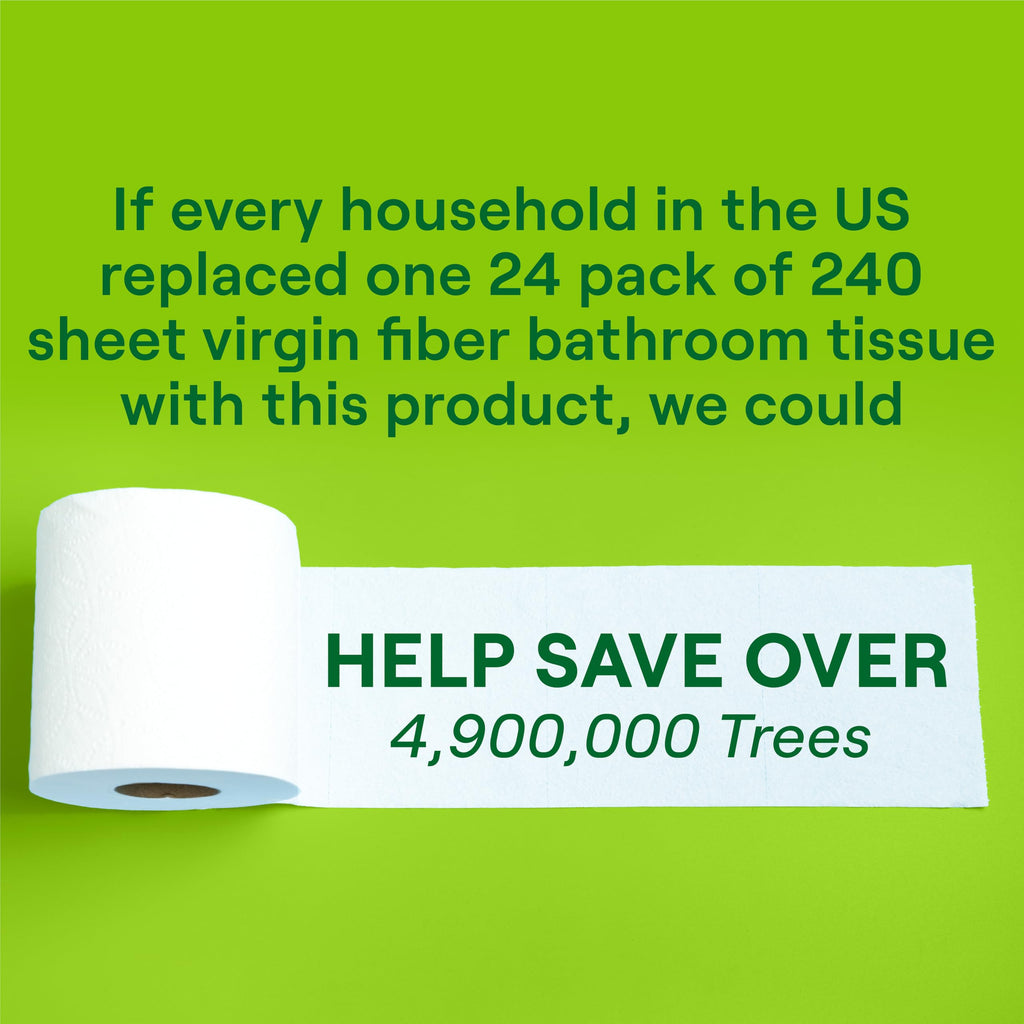 Seventh Generation Toilet Paper, 100% Recycled 2-Ply Bath Tissue, 2 Pack x 12 Rolls of 240 Sheets, Extra Soft, Strong for Home & RV, Whitened without Chlorine Bleach, No Dyes, Fragrances, Septic Safe