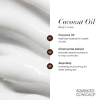 Advanced Clinicals Coconut Oil Body Cream For Women & Men | Hydrating Coconut Lotion For Extremely Dry Skin | Visible Anti Aging Body Butter Skin Care Balm Moisturizer For Hand, Heel, Feet, 16 Ounce