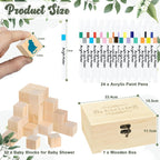 78 PCS Fun Baby Shower Games Sign Kit，Unique Baby Shower Ideas，Funniest Baby Shower Games Ever ，A Game Where You Can Draw to Your Heart's Content，Suitable for Baby Shower Games Boy and Girls