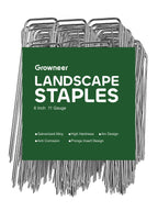 GROWNEER Landscape Staples 6 Inch, 360 Pack 11 Gauge Ground Pins, Bulk Pack for Yard Work, Secures Sod, Holds Ground Cover in Place