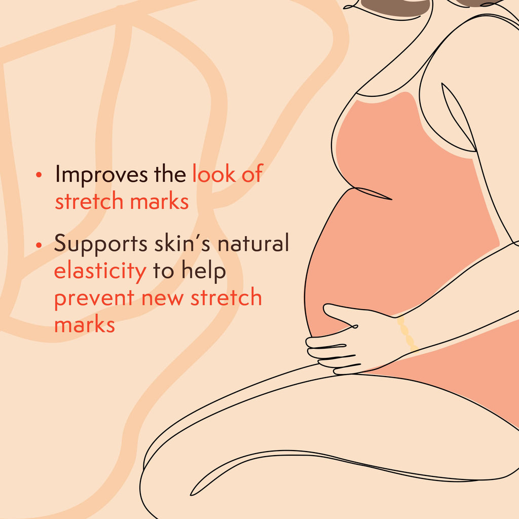 Nature Spell Stretch Mark Body Oil, Strengthens Skin Elasticity & Helps With the Appearance of Stretch Marks and Scars, Infused With Vitamin E, Vegan, 100ml