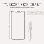 Tweezerman Stainless Steel Slant Tweezer for Eyebrows Silver