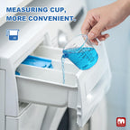 GMISUN Laundry Detergent Soap Dispenser, Plastic Liquid Laundry Detergent Dispenser, Container for Farmhouse Laundry Room Decor, Organizer for Liquid SoftenerBleach Heavy Duty Plastic Bottle(3 Pack)