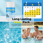 Pool Cleaning Tablets for Crystal Clear Water, Clears Dull, Hazy or Cloudy Wate Eliminate Odors, Fast Acting, Maintain Water Quality Balance (100g)