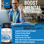 VALI Neuro Force Brain Booster Supplement for Focus, Memory, Clarity & Energy. Extra Strength Nootropic Cognitive Function Support for Mental Performance. with Natural Caffeine. 60 Veggie Capsules