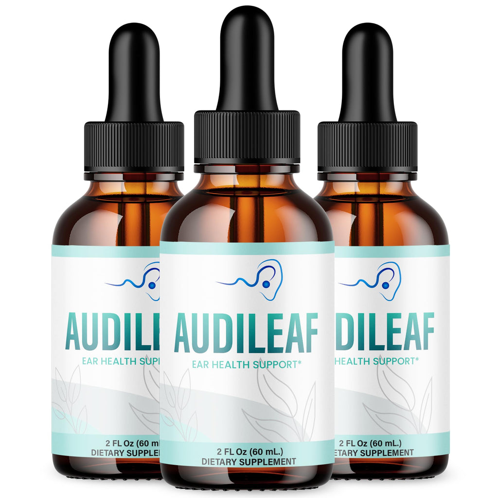 (3 Pack) Audileaf Drops, Audileaf Ear Health Support with All Natural Ingredients, Advanced Health and Wellness Support Supplement with Maximum Strength Multivitamins Hearing Support (90 Servings)