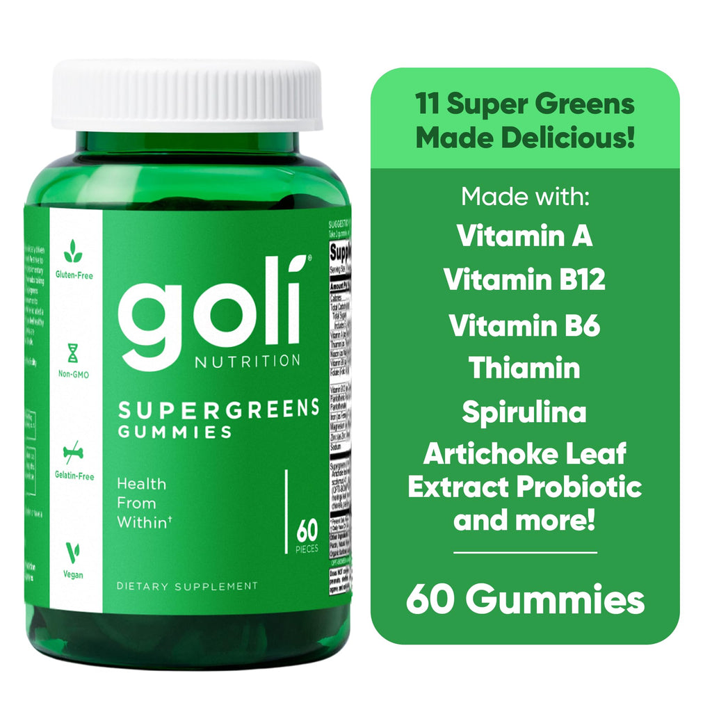 Goli Ultimate Wellness Gummies Variety Pack, 6 Bottle Bundle with Supergreens, Matcha Mind, Ashwagandha, Beets, ACV & Pre+Pro+Postbiotics, Vegan, Non-GMO & Gluten Free
