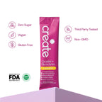 Create Creatine + Electrolytes Mix - Creatine Monohydrate Stick Packs, Supports Energy and Hydration, NSF Certified for Sport, 30 Count, Passion Fruit