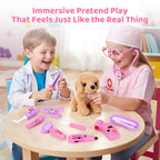 Meland Doctor Kit with Puppy for Girls, Pretend Play Toy Gift for Ages 3–6