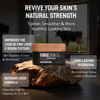 Forge Skin® Wrinkle Defense Beef Tallow Balm [TALLOW-BASED] Moisturizer for Face Hydration - Hydrating Anti Aging Skin Cream - Natural Facial Skincare Lotion with Essential Oils (1.76 OZ)