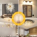 TJOY 12 Pack Dimmable G9 LED Bulb 4W Equivalent 40 Watt, 3000K Soft Warm White, T4 G9 Bi-pin Base Halogen Replacement, G 9 Socket Light Bulb for Chandelier Wall Sconce, 120V No Flicker, 450LM
