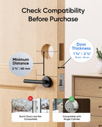 eufy Security Video Smart Lock S330, 3-in-1 Camera+Doorbell+Fingerprint Keyless Entry Door Lock, Smart Wi-Fi Deadbolt for Front Door, 8 GB Built-in Storage, SD Card Expandable, Chime Included