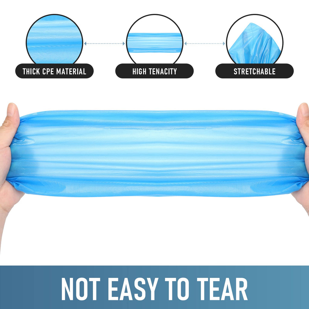 Buself Shoe Covers Disposable Non Slip for Indoors Pack of 200 (100 pairs) Recyclable Shoe Booties Waterproof Shoe & Boot Covers Durable Shoe Protectors Covers One Size Fits Most Blue