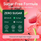 Sugar-Free Berberine Gummies with Apple Cider Vinegar, Cinnamon & Milk Thistle - Appetite Control and Detox for Women and Men - Natural Hunger & Craving Control - 90ct